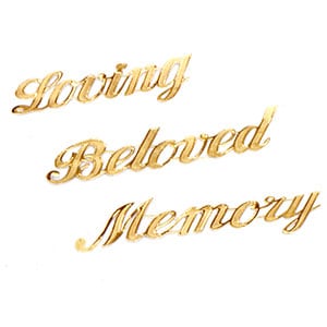 Bow with Script (Please list wording in instructions, ie. Mother, Father, etc.)